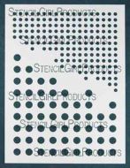 Pattern Circles Stencil (L041) designed by Michelle Ward for Stencil Girl (9 inch by 12 inch)