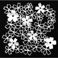 Phlox Mask (S890) designed by Sandra Venus for StencilGirl 6 inch by 6 inch