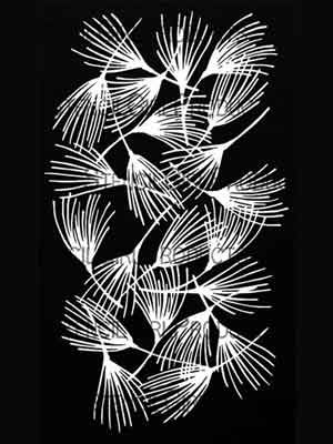 Pine Needles Mask (L866) designed by Sandra Venus for StencilGirl 9 inch by 12 inch