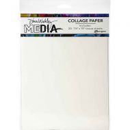 Plain Dina Wakley Media Collage Tissue Paper 7.5"X10" 20/Pkg