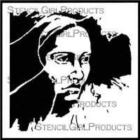 Remember Face 6 inch by 6 inch Stencil (S649) by Pam Carriker for StencilGirl
