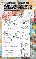 Rescue Puppies Aall and Create A6 Stamp Janet Klein 373 (AAL00373)