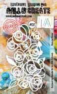Roses in Bloom no. 127 A6 stencil by Bipasha BK for Aall and Create (AAL10127)