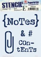 Sara Naumann Eclectica (PS220) Regular PaperArtsy Stencil
