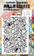 Scripted Circles No. 443 Aall and Create A6 sized stamp by Bipasha BK (AAL00443)