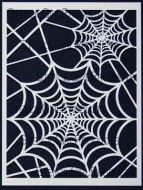 Spider Web Stencil designed by June Pfaff Daley for Stencil Girl (9 inch by 12 inch)