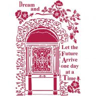 Stencil G 21 x 29 cm 7 Lady Vagabond dream Stamperia (KSG454)