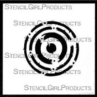Techno Insiders Circle 4 inch by 4 inch Stencil (M086) by Seth Apter for StencilGirl