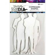 The Men Dina Wakley Media Chipboard Shapes (MDA74977)