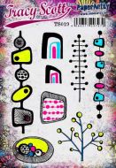 Tracy Scott TS019 (Was ETS19) PaperArtsy Cling Rubber Stamp Set