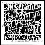 Travel Note Mini Stencil (M102) by Rae Missigman for StencilGirl