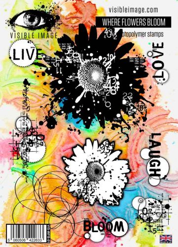 Where Flowers Bloom Stamp Set (VIS-WFB-01) by Visible Image