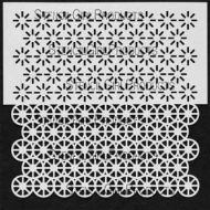 Wheel Spokes Set #1 6 Stencil (S065) designed by Andrew Borloz for StencilGirl 6 inch by 6 inch