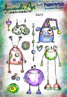 Zinski Art Set ZA01 - A5 Cling Rubber Stamp Set