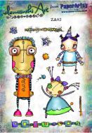 Zinski Art Set ZA03 - A5 Cling Rubber Stamp Set (ZA03)