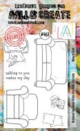 Have A Seat (no. 461) by Janet Klein Aall and Create A6 stamp (AAL00461)