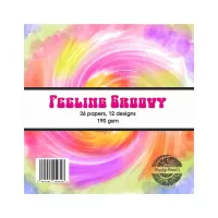 Feeling Groovy 6 by 6 paper pad *UK ONLY* (PA199) Hippy Chicks Collection by Zinksi Art and Funky Fossil Designs
