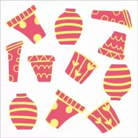 Utterly Potterly 2 layer stencil (ST0790) by Zinksi Art for Funky Fossil Designs