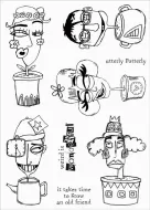 Utterly Potterly A5 polymer stamp (CS0270) by Zinksi Art for Funky Fossil Designs
