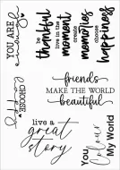 Words to Live by A6 polymer stamp (CS0282) Signature Series Chapter 2 - Pretty Little Things by Funky Fossil Designs
