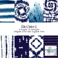 Shibori (PA054) *UK ONLY* 150mm square Paper Pad by Funky Fossil Designs