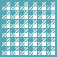 Plainly Plaid 145mm Square Stencil By Funky Fossil Designs (ST0677)