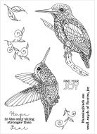 Wings Of Beauty A5 Polymer Stamp Set By Funky Fossil Designs (CS0138)