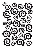 Spirals (CS074a2) a7 clear polymer stamp by Funky Fossil Designs