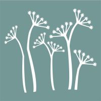 Cowslip Meadow 6 inch by 6 inch Stencil (ST0758) Willow Tree Collection by Funky Fossil Designs