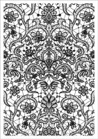 Lace Background a6 size clear stamp set (CS0190) by Funky Fossil Designs