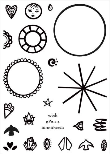 Moondala CS0208 A5 Clear Stamp by Funky Fossil Designs