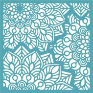 Mandala Magic 145mm square stencil by Funky Fossil Designs (ST0682)