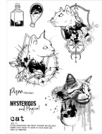 Feline Magic A5 Stamp Set After Midnight Collection by Olga Heldwein and Fossil Designs (CS0244)