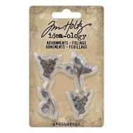 Foliage Tim Holtz Idea-Ology *UK ONLY* Metal Adornments 4 Pack TH94311
