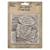 Labels Tim Holtz Idea-Ology *UK ONLY* Chipboard Quote Chips 48 Pack TH94320
