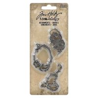 Ornate Tim Holtz Idea-Ology *UK ONLY* Metal Adornments 3 Pack TH94307