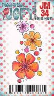 JOFY Mini 34 (JM34) PaperArtsy credit card sized cling rubber stamp