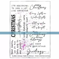 Christmas sayings (KTZ302) A5 Unmounted Rubber Stamps by Katzelkraft