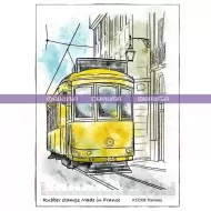 Tramway Lisbon (KTZ308) A6 Unmounted Rubber Stamps by Katzelkraft