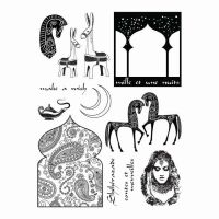Contes et merveilles (Tales and Wonders) (KTZ54) A4 Unmounted Rubber Stamp Set by Katzelkraft