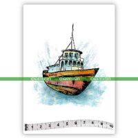 Sunken Boat (SOLO164) Single Unmounted Rubber Stamp by Katzelkraft