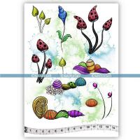 Whimsical Flowers (KTZ192) A5 Unmounted Rubber Stamp Set by Katzelkraft