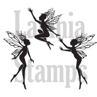 Three Dancing Fairies (LAV136) by Lavinia Stamps