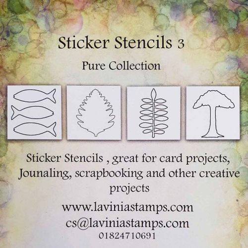 Sticker Stencils (STICKERSTENCILS-03) Pure Collection by Lavinia Stamps