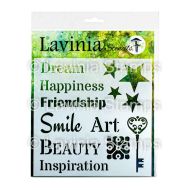 Words 2 stencil by Lavinia Stamps (ST036) 8 inch square