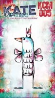 Kate Crane Mini (KCM005) PaperArtsy credit card sized cling rubber stamp