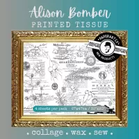 Alison Bomber Printed Tissue Paper No.8 (4 sheets) by PaperArtsy