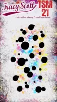 Tracy Scott Mini 21 (TSM21) PaperArtsy credit card sized cling rubber stamp