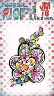 JOFY Mini 78 (JM78) PaperArtsy credit card sized cling rubber stamp