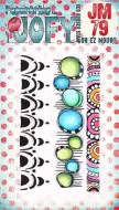 JOFY Mini 79 (JM79) PaperArtsy credit card sized cling rubber stamp